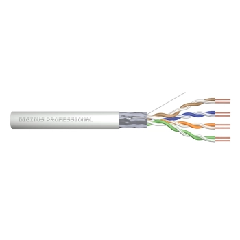 Kabel instalacyjny DIGITUS kat.5e, F/UTP, Eca, AWG 24/1, PVC, 305m, szary, karton
