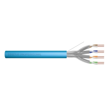 Kabel instalacyjny DIGITUS kat.6A, U/FTP, Dca, AWG 23/1, LSOH, 500m, niebieski, szpula-120451