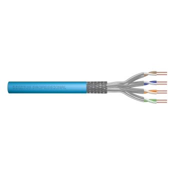 Kabel instalacyjny DIGITUS kat.6A, S/FTP, Eca, AWG 23/1, LSOH, 100m, niebieski