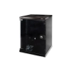 Szafa sieciowa wisząca 10" 9U rack 312x300, drzwi szyba, czarny, niedzielona, złożona, 30kg
