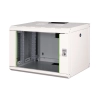 Szafa sieciowa wisząca Unique 19" 7U rack 600x450,drzwi szyba, szary, niedzielona, złożona, 100kg