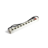 Listwa zasilająca PDU 19" Rack, 9x gniazdo typ E,2.0m, 1x wtyk C14, 10A, wł./wył., aluminiowa