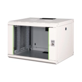 Szafa sieciowa wisząca Unique 19" 7U rack 600x450,drzwi szyba, szary, niedzielona, złożona, 100kg