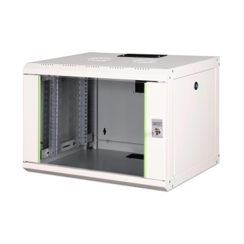 Szafa sieciowa wisząca Unique 19" 7U rack 600x450,drzwi szyba, szary, niedzielona, złożona, 100kg