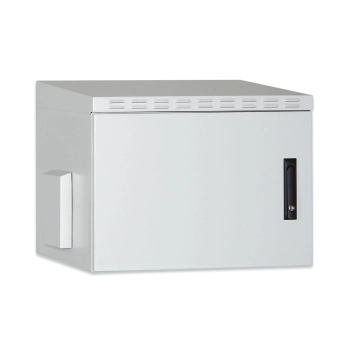 Szafa sieciowa wisząca 19" 7U rack 600x450, drzwi pełne, szary, niedzielona, złożona, IP55, 100kg