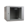 Szafa sieciowa wisząca 19" 9U rack 600x600, drzwi szyba, szary, niedzielona, niezłożona, 60kg