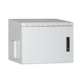 Szafa sieciowa wisząca 19" 16U rack 600x450, drzwi pełne, szary, niedzielona, złożona, IP55, 100kg