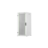 Szafa sieciowa stojąca Hyper Pro 19" 26U rack 600x600, drzwi przód szyba, szary, 1000kg