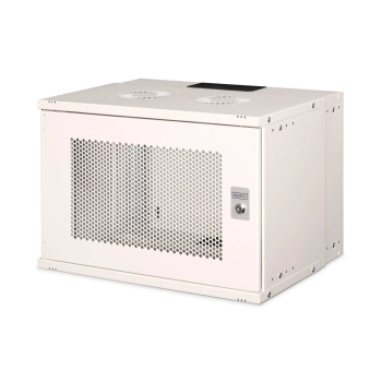 Szafa sieciowa wisząca 19" 7U, SOHO PRO 370 x 540 x 400mm, drzwi perforacja, szary, niezłożona, 60kg