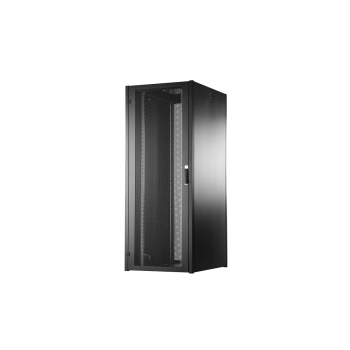 Szafa sieciowa stojąca Hyper Pro 19" 42U rack 800x1000, drzwi przód perforacja, czarny, 1000kg