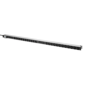 Listwa zasilająca PDU 0U, wtyk IEC 60309 32A/250V, gniazda 24xC13 10A,4xC19 16A, 2x zabezp. 16A