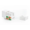 Moduł (gniazdo) keystone RJ45 (8P8C) kat.6, UTP, nieekranowany, narzędziowy, biały-129293