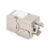Moduł (gniazdo) keystone RJ45 (8P8C) kat.6A, STP, ekranowany, beznarzędziowy, stalowy, 24szt-129318