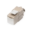 Moduł (gniazdo) keystone RJ45 (8P8C) kat.6A, STP, ekranowany, beznarzędziowy, stalowy, 24szt-129319