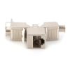 Moduł (gniazdo) keystone RJ45 (8P8C) kat.6A, STP, ekranowany, beznarzędziowy, stalowy, 24szt-129320