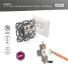 Moduł (gniazdo) keystone RJ45 (8P8C) kat.6A, STP,ekranowany, beznarzędziowy, stalowy, opaska czarna-129324