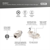 Moduł (gniazdo) keystone RJ45 (8P8C) kat.6A, STP,ekranowany, beznarzędziowy, stalowy, opaska czarna-129328