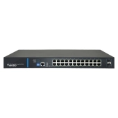 Zarządzalny przełącznik L2 (switch) 24 porty RJ45 PoE+ 1Gb/s + 2 porty SFP Uplink 1Gb/s + 1 port konsolowy RJ45 (budżet mocy 250W) AVIZIO
