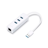 Karta sieciowa USB TP-Link UE330 z 3-portowym hubem USB 3.0